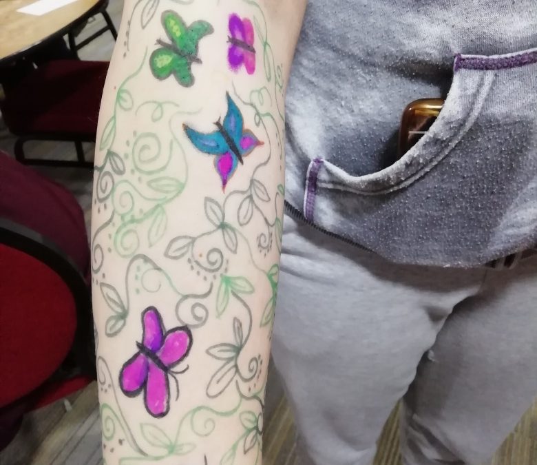 An evening of doodling, chatter and gaming