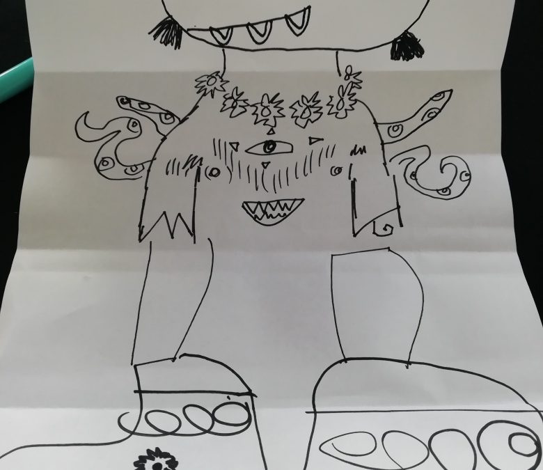 We had fun playing picture consequences